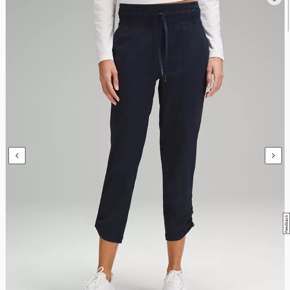 Lululemon Dance Studio Mid-Rise Cropped Pant - Size 12 - True Navy
